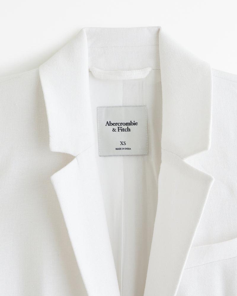 Abercrombie & Fitch Blazer Mistura de Linho