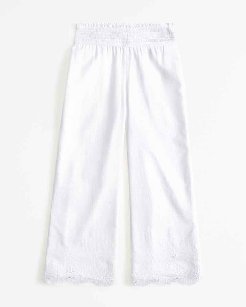 Abercrombie calça cutwork bordada