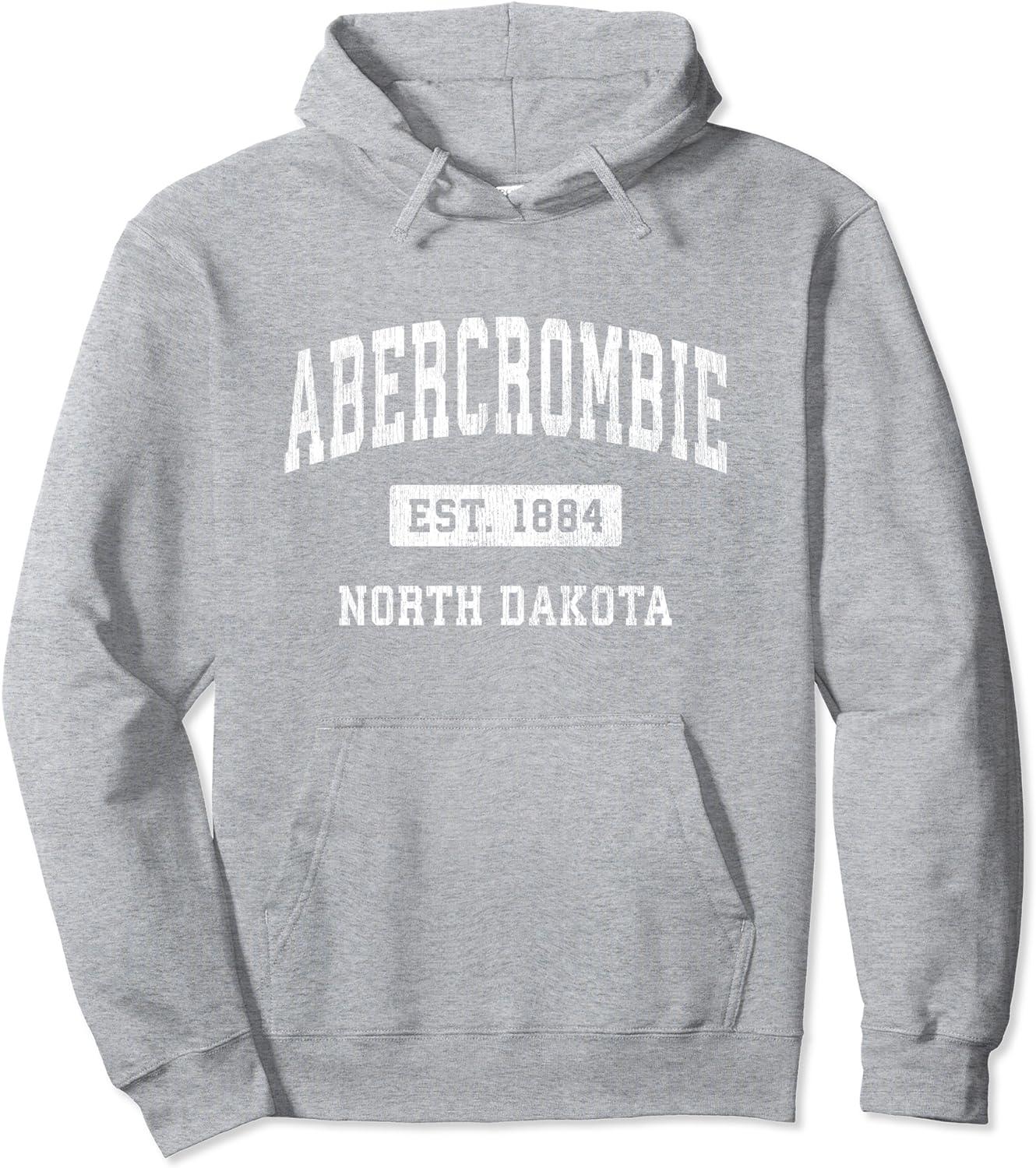 Moletom com Capuz North Dakota ND Vintage Athletic 1884