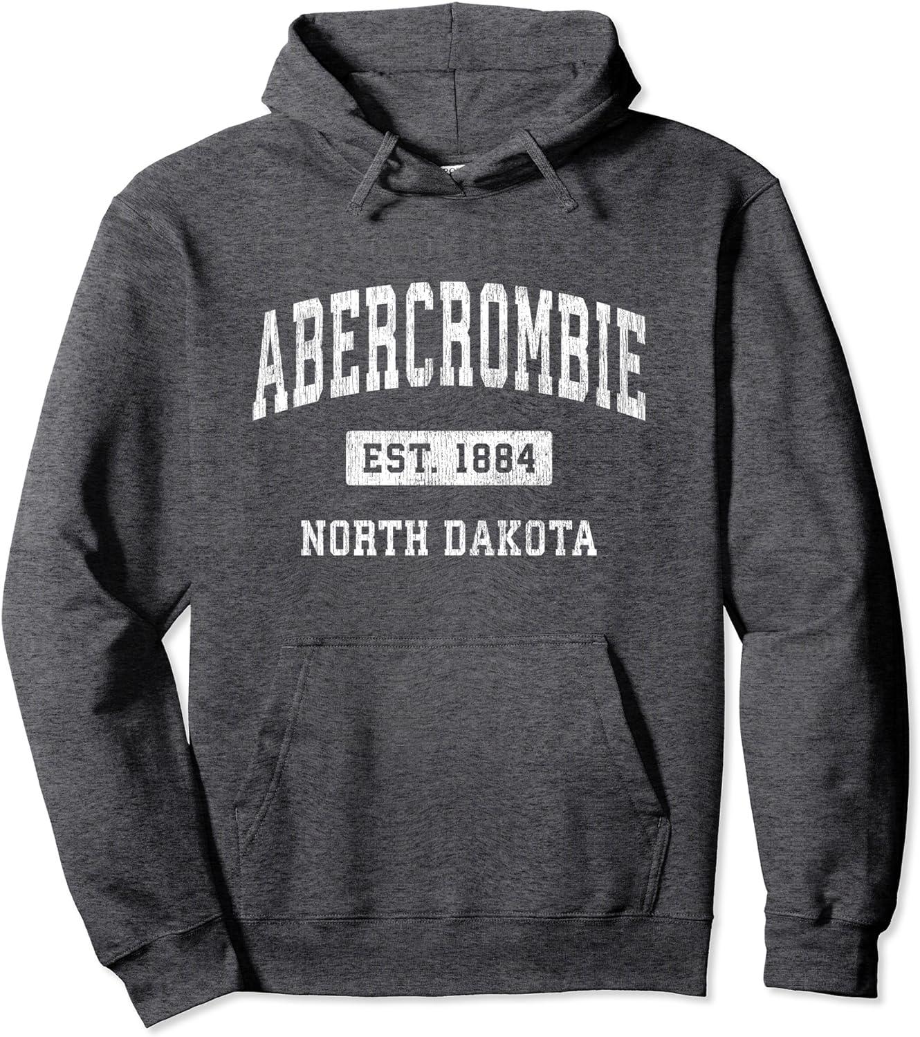 Moletom com Capuz North Dakota ND Vintage Athletic 1884