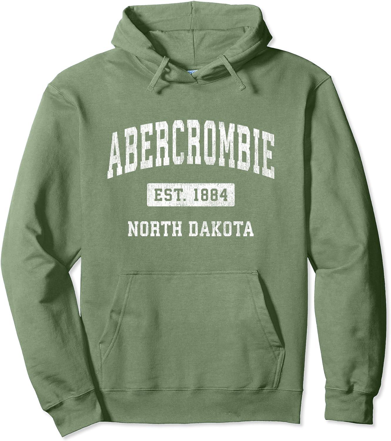 Moletom com Capuz North Dakota ND Vintage Athletic 1884