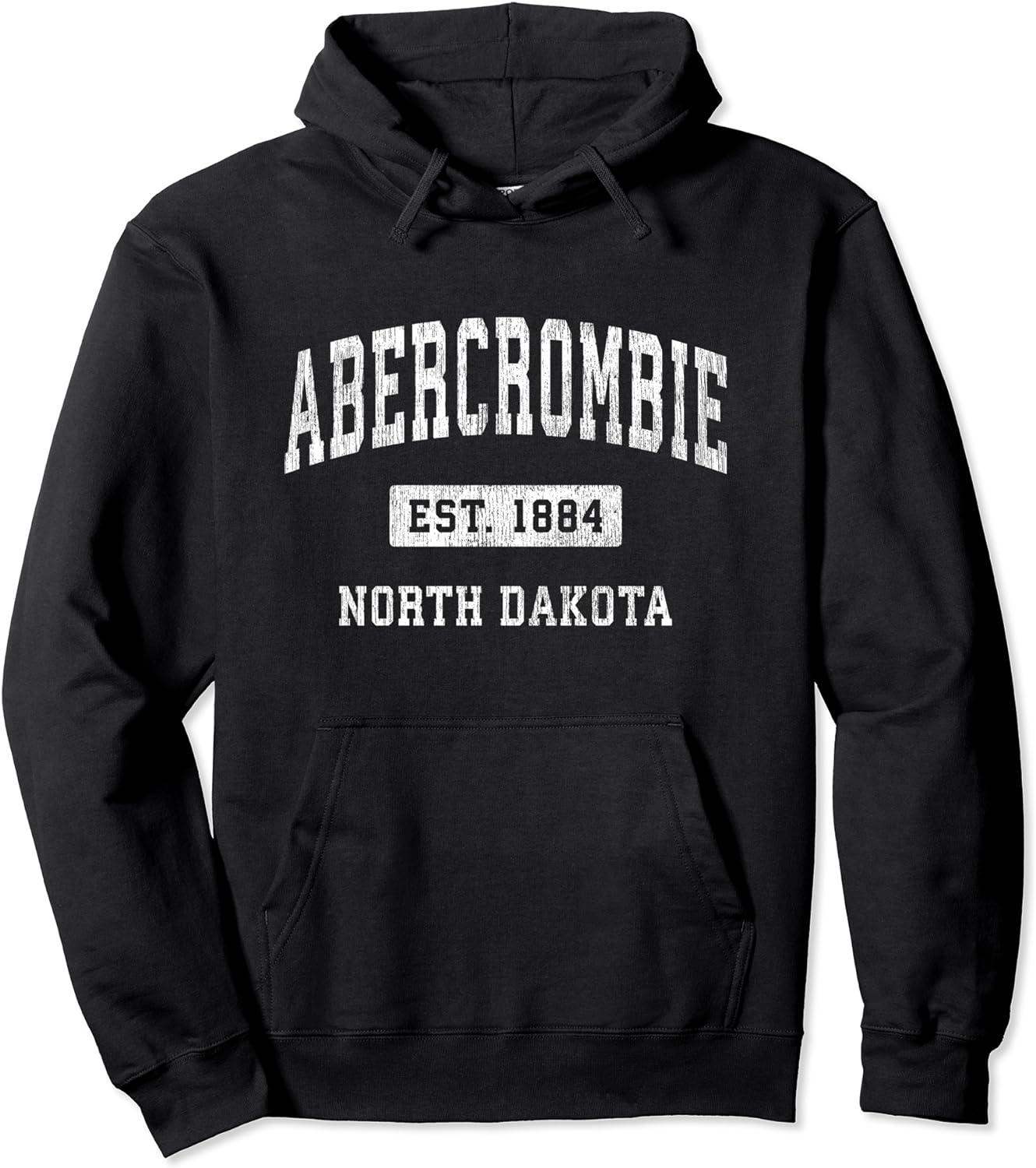 Moletom com Capuz North Dakota ND Vintage Athletic 1884
