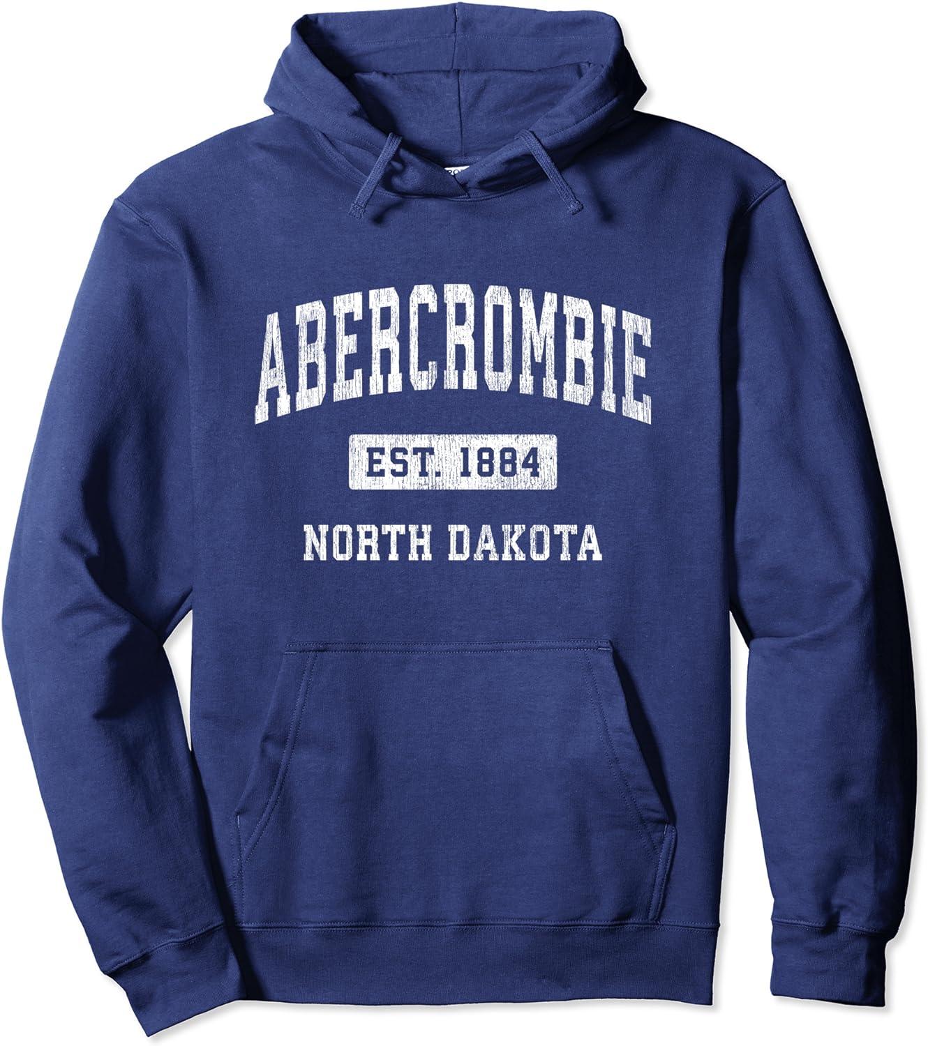 Moletom com Capuz North Dakota ND Vintage Athletic 1884