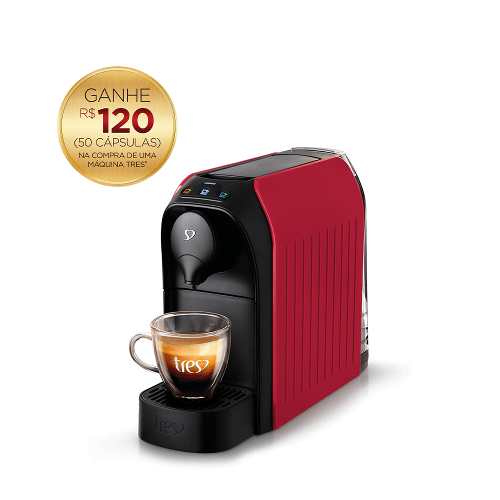 Cafeteira Espresso Passione Vermelha Automática – 3 Corações