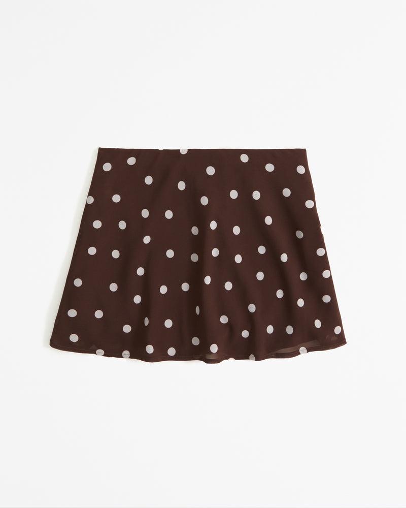 Abercrombie Mini saia de chiffon fluida