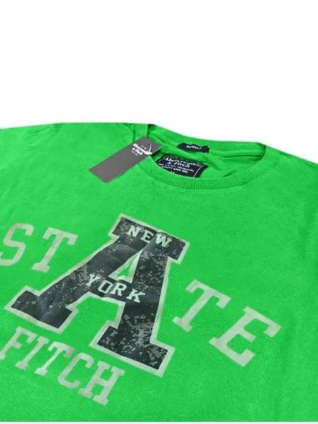 Camiseta Masculina Muscle A State New York Verde