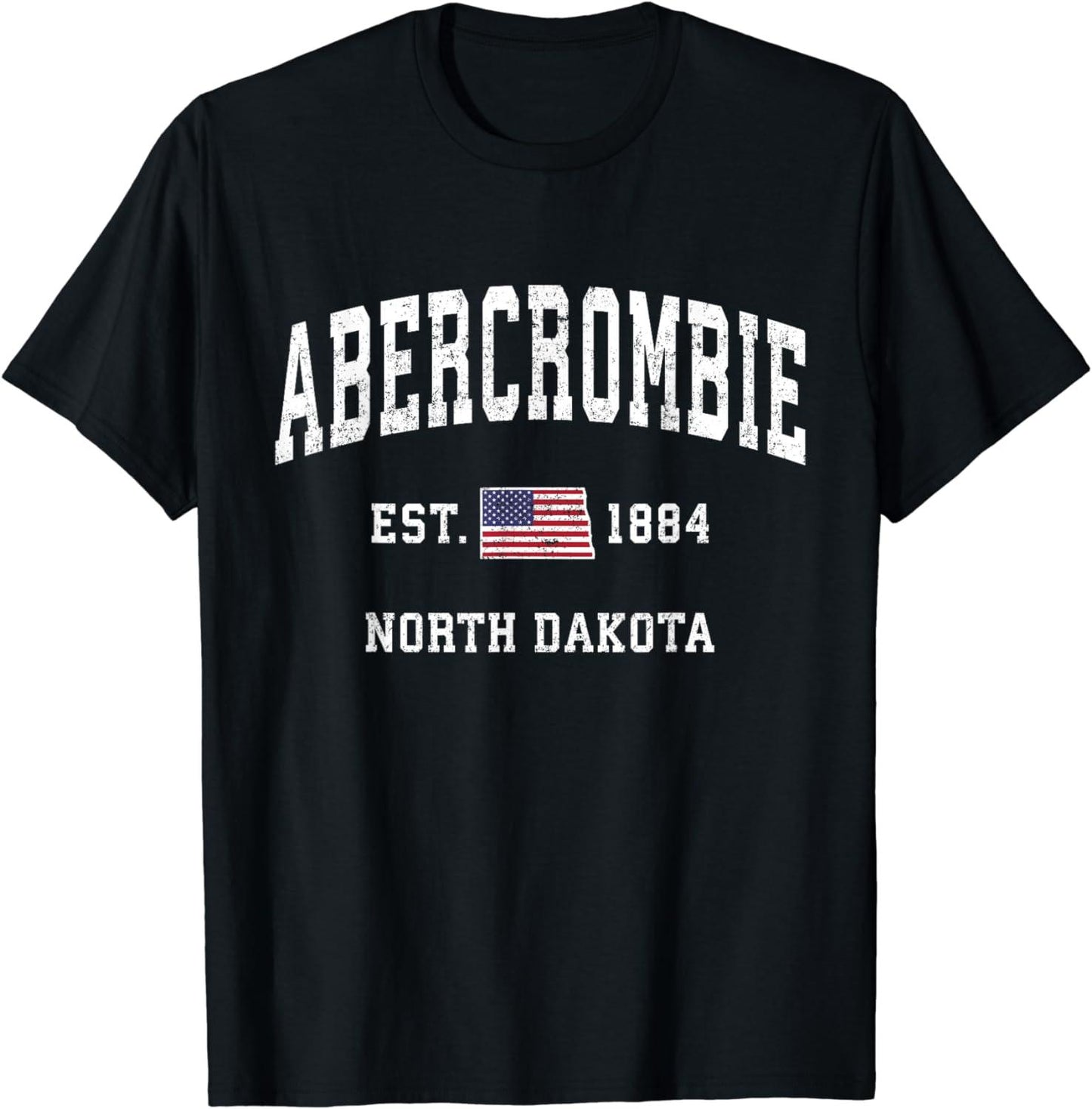 Camiseta North Dakota US ND Vintage Athletic