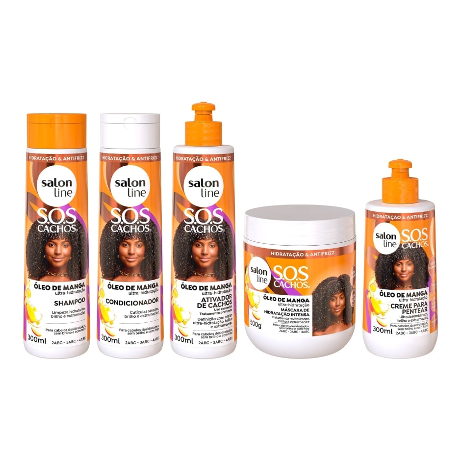 Kit Completo SOS Cachos Óleo de Manga