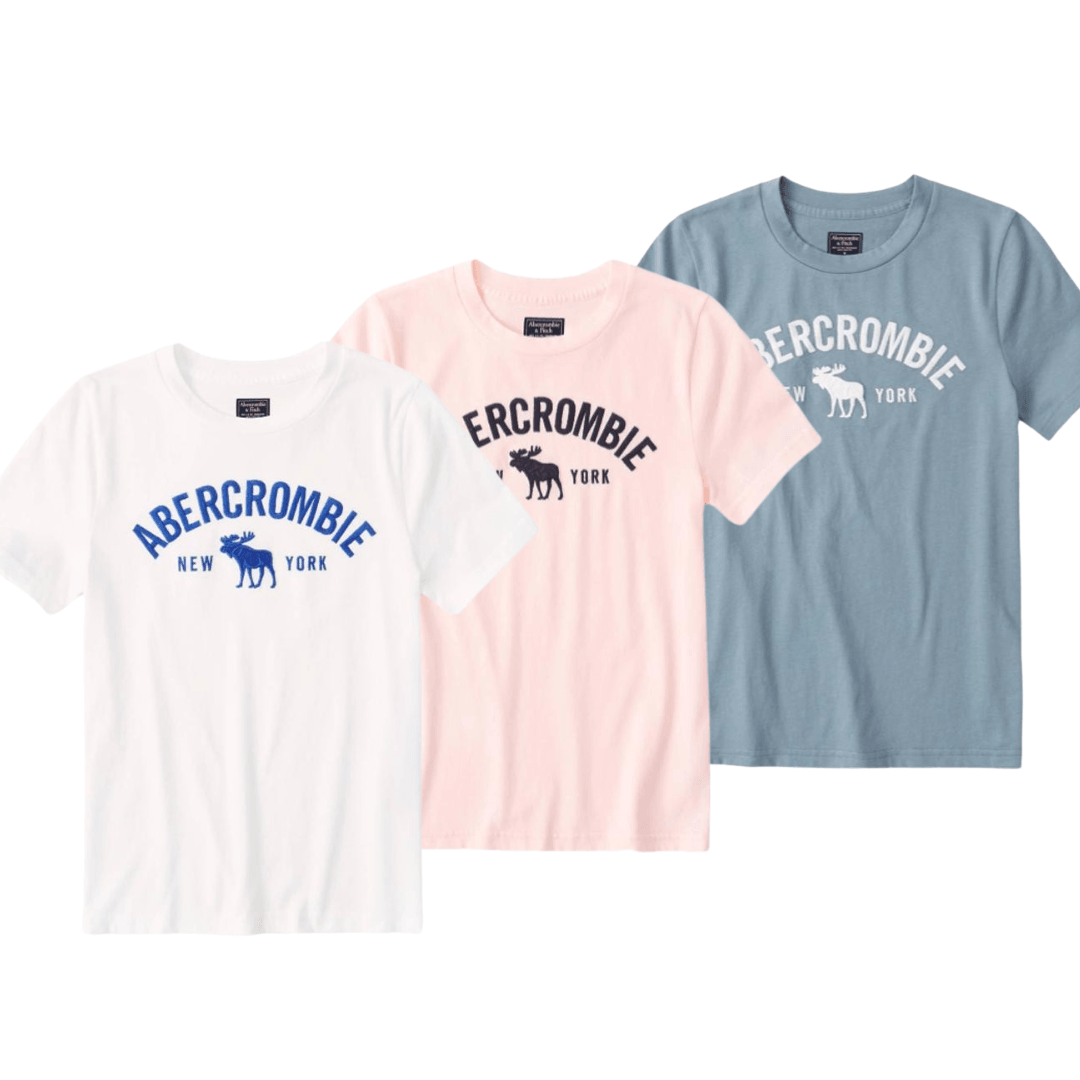 Kit 3 Camisetas Moose A&F