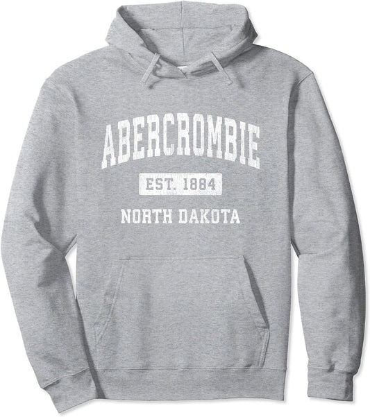 Moletom com Capuz North Dakota ND Vintage Athletic 1884