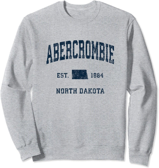 Moletom sem Capuz North Dakota ND Vintage Athletic 1884